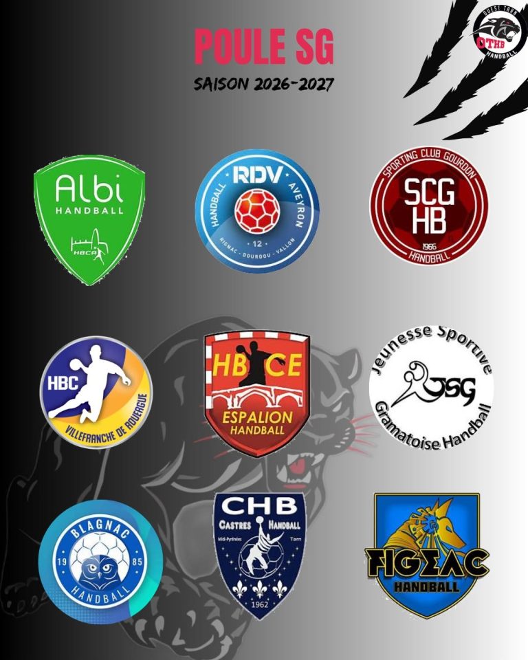 calendrier senior garçons