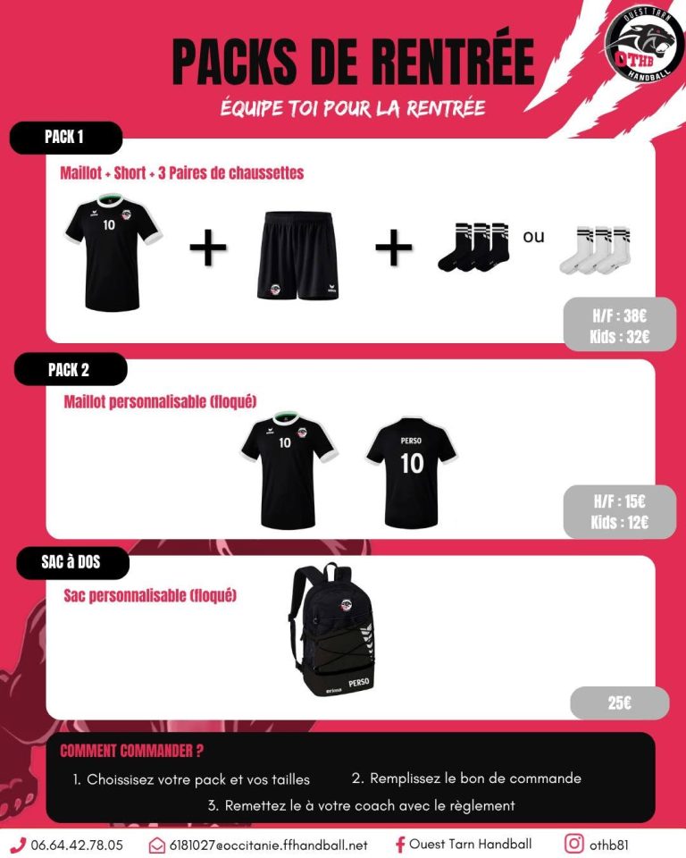 pack rentrée 2026